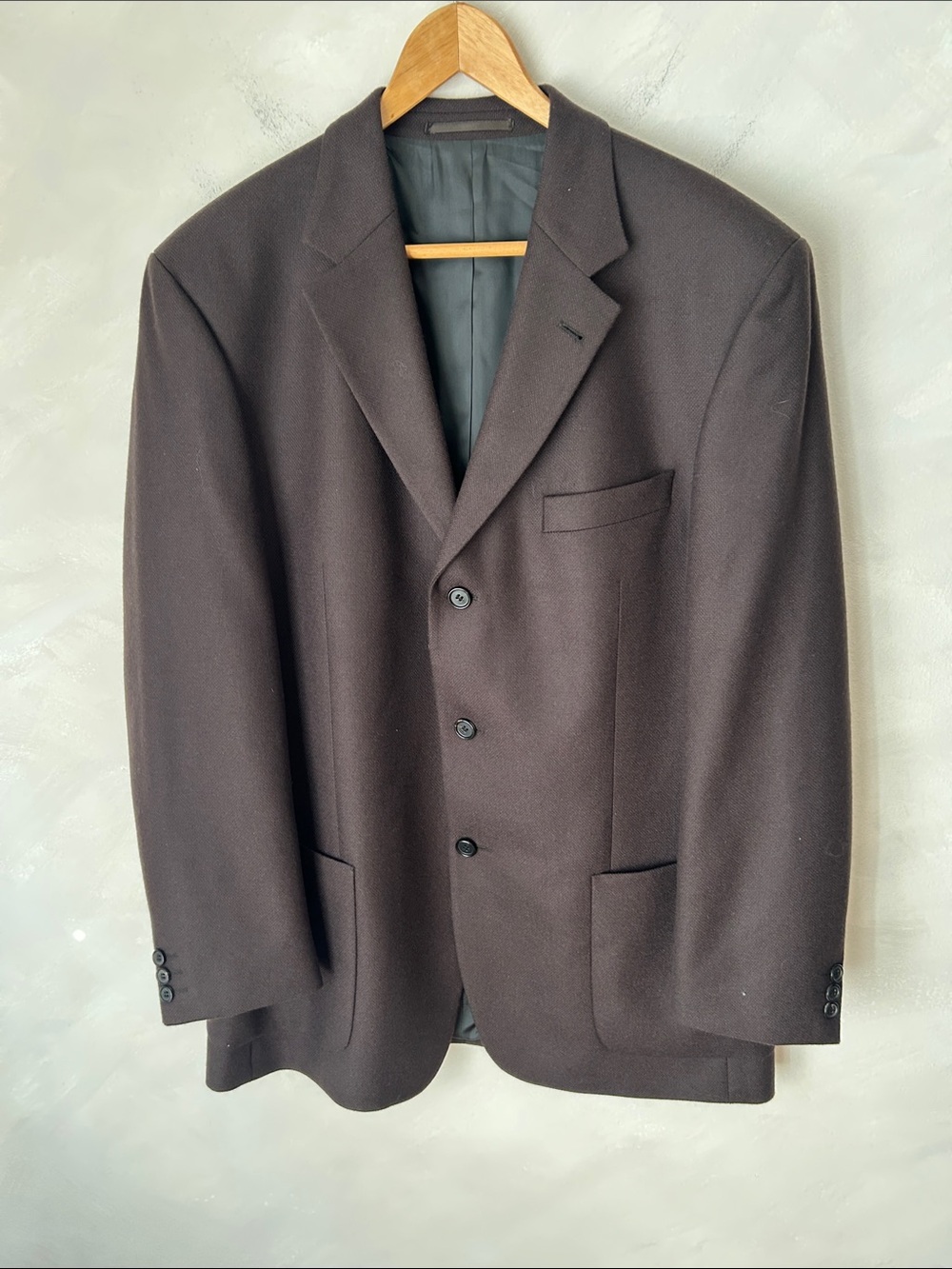 Hugo Boss Edison Wool& Cashmere 3-Button Blazer Brown 44R/54EU